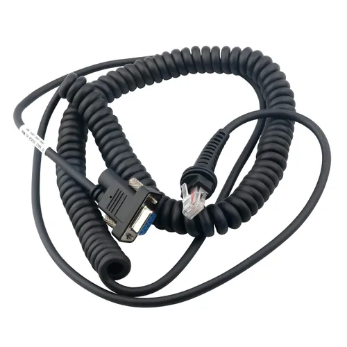 Miniatura 8 de VOTTAN Cable serie para escáner de código de barras (señales +/-5V) en espiral RS232 DB9 Cable hembra compatible con Honeywell 1900 Series 1952G-HD