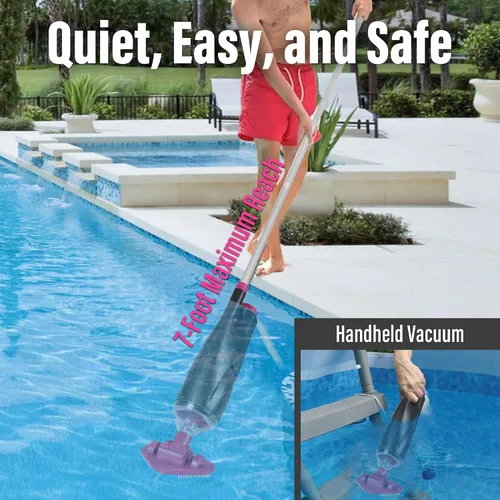 Miniatura 4 de Aspiradora de piscina de mano inalámbrica para bañera de hidromasaje, spa y piscinas pequeñas, tiempo de funcionamiento de hasta 90 minutos