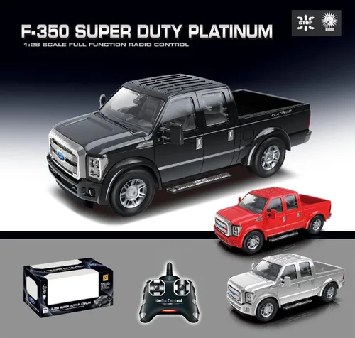 Miniatura 7 de Liberty Imports RC Ford F-350 Super Duty - Camión de juguete con licencia oficial, función completa, radio R/C, automóvil a control remoto genuino a