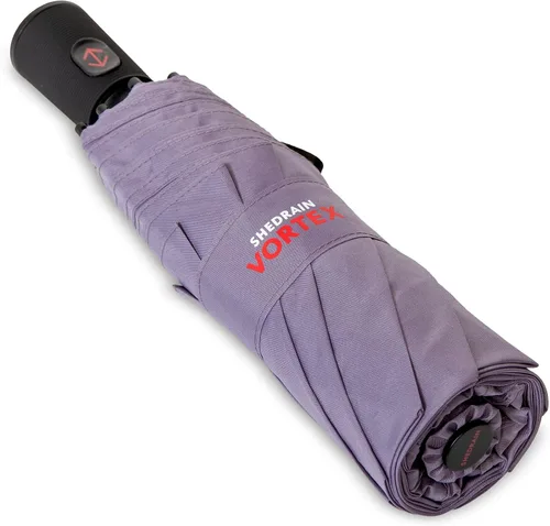 Miniatura 4 de ShedRain Vortex - Paraguas de viaje plegable y compacto automático, resistente al viento, botón para abrir y cerrar, toldo doble ventilado