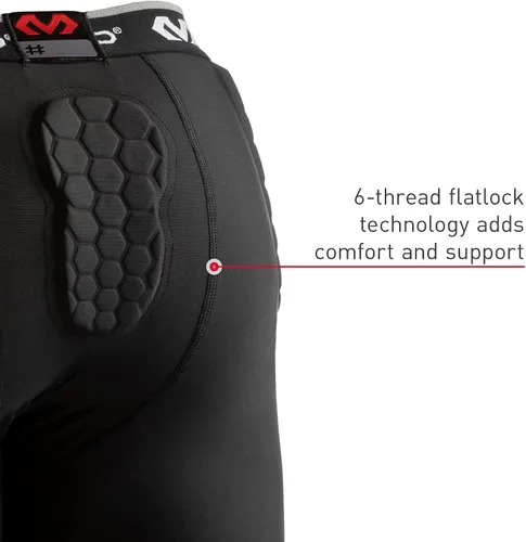 Miniatura 8 de McDavid Men's Compression Shorts wHEX Pads Dual-Density Tights wHip, Tailbone, Thigh Padding for wCup Pocket, Football