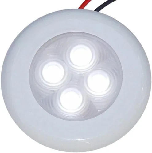 Aqua Signal Luz de acento y cortesía de 4 LED con cubiertas intercambiables