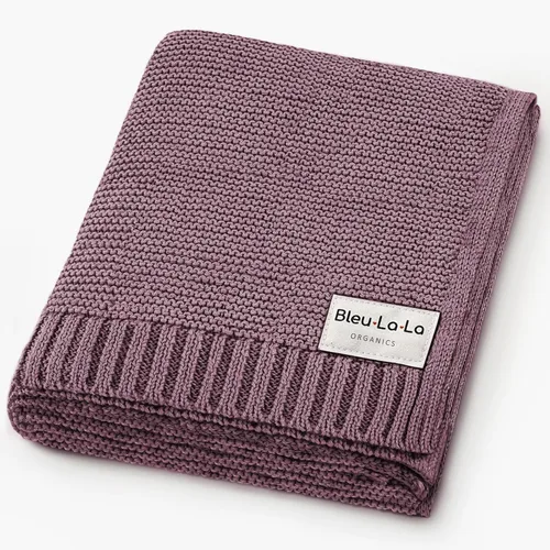 Heritage Knit Manta Envolvente de Recepción de Algodón Orgánico para Niñas - Manta Envolvente Edredón de Punto de Algodón Orgánico de Lujo 100% 04 -