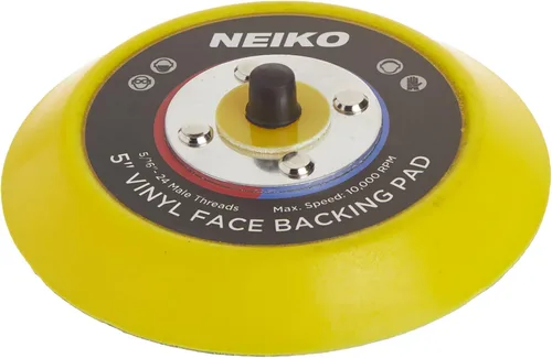 Miniatura 3 de NEIKO 30261A Almohadilla de lijado de 5" con respaldo de vinilo PSA, árbol de 5/16" con montajes de rosca 24, 10,000 RPM, las almohadillas de lijado