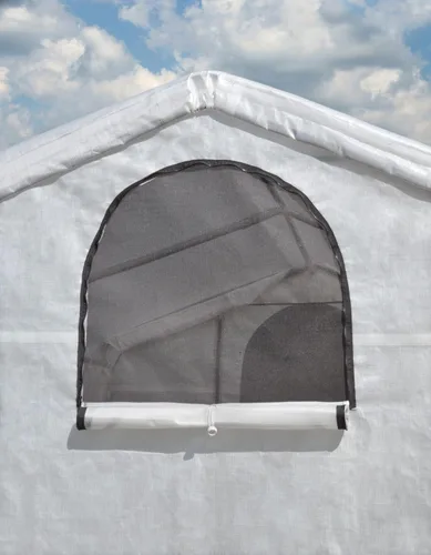 Miniatura 7 de ShelterLogic Invernadero GrowIT de 6' x 8' x 6.5' Estilo Techo a Dos Aguas Casa de Cultivo para Patio Trasero con Estantería Integrada, 6' x 8' x