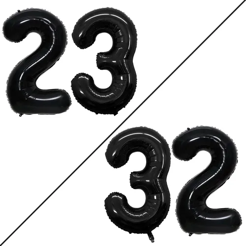 Miniatura 357 de Goer, conjunto de globos de papel aluminio para decoraciones de cumpleaños, globos de las letras de feliz cumpleaños y de números Oro