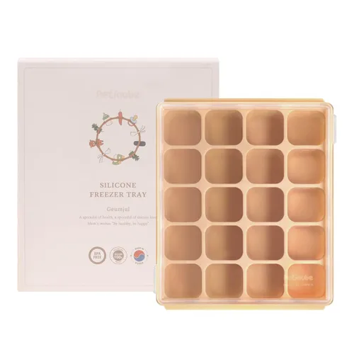 Miniatura 15 de Bandeja de silicona para congelador, cubos de almacenamiento de comida para bebé con tapa a clip, congelar comida para bebé, sopas, purés, hielo