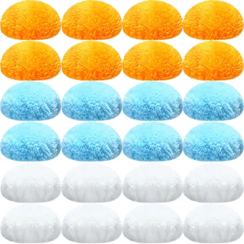 Preboun 24 almohadillas lavables para máquina de escultura corporal, almohadilla de masaje lavable, almohadillas de fibra reemplazables, fundas de