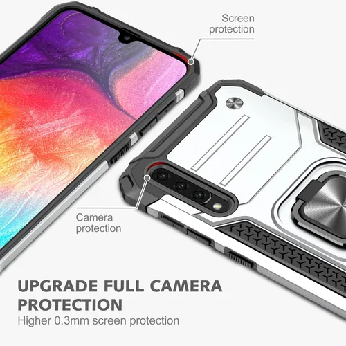 Miniatura 5 de Dionsibei Funda para Samsung Galaxy A50 A50S A30S, grado militar, soporte integrado con soporte de soporte, resistente, a prueba de golpes, funda