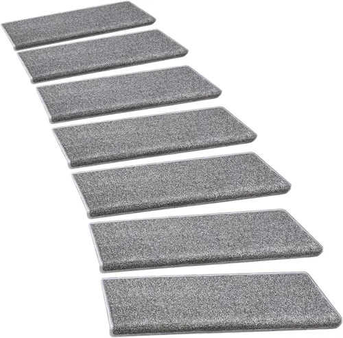 Miniatura 32 de PURE ERA Bullnose - Juego de peldaños de alfombra para escaleras, sin cinta, antideslizante, protectores de escaleras para interiores, alfombras