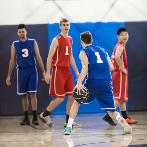 Miniatura 5 de Dakapal Baloncesto de goma tamaño 5 para adolescentes y adultos, pelotas de baloncesto para interiores y exteriores, para juegos, gimnasio