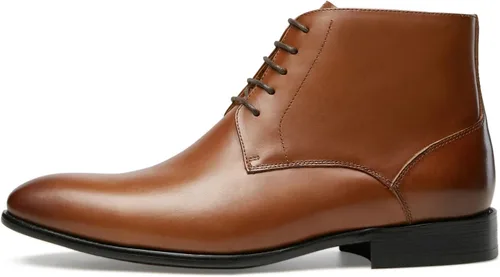 Miniatura 4 de Journey West Botas Chelsea para hombre con cordones Chukka para tobillo de cuero para hombre
