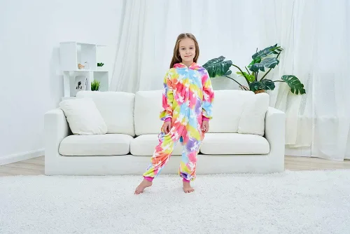 Miniatura 38 de Pijama de unicornio unisex para niños, enteritos para disfraz, Halloween