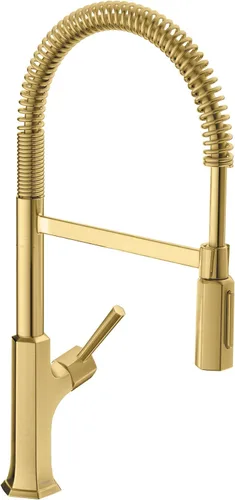 Miniatura 9 de hansgrohe Locarno 04855800 - Grifo de cocina de acero inoxidable con pulverizador extraíble, grifo para fregadero de cocina, óptica de acero