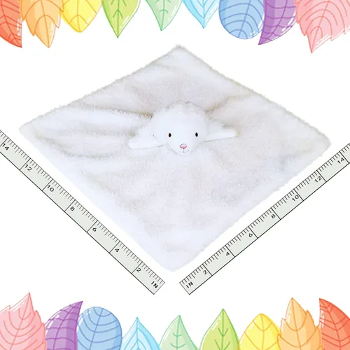 Miniatura 2 de Manta de seguridad suave de cordero blanco para bebé, manta de felpa con personaje de oveja, regalo de baby shower/cuarto de bebé, manta