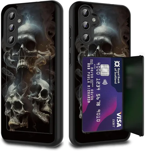 Miniatura 15 de Funda híbrida de doble capa con función atril para Samsung Galaxy A16 5G de 6.9 pulgadas, diseño de vaca con bandera estadounidense