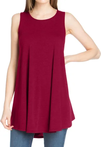 Miniatura 6 de Azules Sleeveless Tunic Tops for Women – Flowy Loose Fit Rayon Tank Tops Dressy Long Tunics for Leggings & Summer Outfits