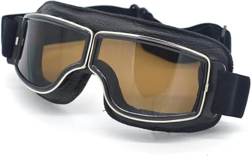 Miniatura 7 de Gafas de Motocicleta Vintage Antiarañazos Gafas de Scooter Esquí para Hombres Mujeres Adultos
