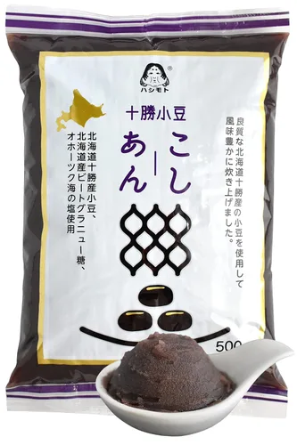 chaganju Pasta de Frijoles Rojos, Granos de Adzuki, Pastel de Arroz Japonés Mochi Anko, Colado KOSHIAN -VEGANO Y SIN GLUTEN 17.6OZ (500g)