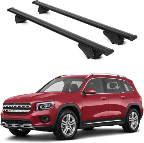 Miniatura 20 de ERKUL – Barras transversales portaequipajes para Mercedes Benz GLA 2021-2026 Barras transversales de aluminio con bloqueo antirrobo para techo