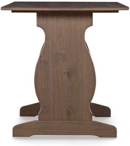 Miniatura 7 de Linon Natasha - Juego de comedor de esquina de madera de transición con asientos tapizados, requiere montaje alguno, asientos hasta 5 personas