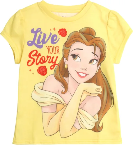 Miniatura 5 de Disney Girls T-Shirt 4 Pack Cute Minnie Mouse and Princess Short Sleeve Shirts Princess Tee Gift Set for Girls