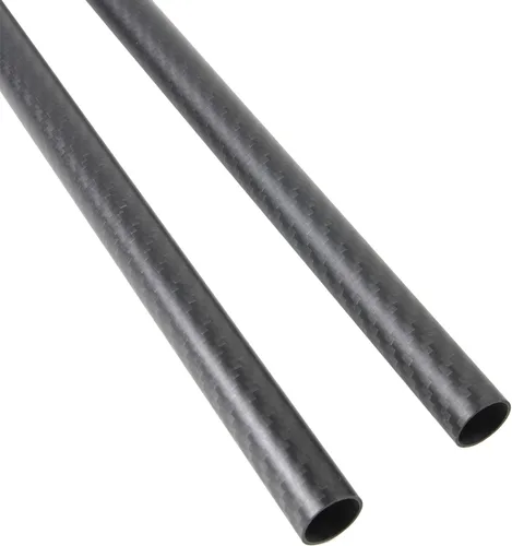Miniatura 26 de 2 piezas Tubo de Fibra de Carbono 6 mm x 4 mm x 420 mm, 6 ~ 50 mm Disponible, 3 K rollo Envuelto Twill Mate Acabado.