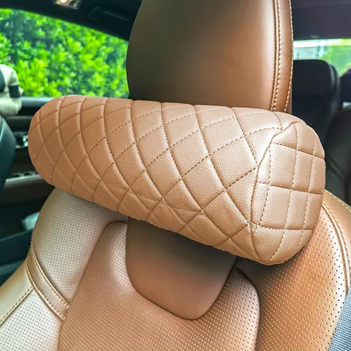 Miniatura 5 de Almohada cervical para el cuello del automóvil para aliviar el dolor, almohada de apoyo cervical de respaldo largo, reposacabezas de viaje lateral