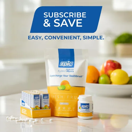 Miniatura 6 de Epic 100% mentas xilitol, sin aspartamo, sin azúcar, mentas con sabor a fruta fresca, 1000 piezas (paquete de 1)