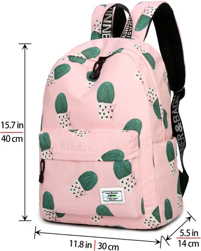 Miniatura 10 de Mygreen - Mochila escolar con bonitos diseños para niños y niñas, 11.5 x 15.7 x 5.1 pulgadas