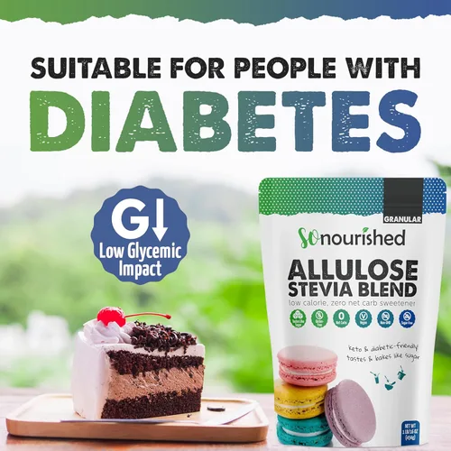 Miniatura 5 de So Nourished Stevia con edulcorante de alulosa granular - Sustituto de azúcar 1:1, Keto - 0 calorías, 0 carbohidratos netos, sin OGM (3 lb / 48 oz)