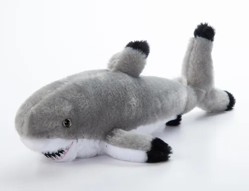 The Petting Zoo Blacktip - Peluche de tiburón de peluche, regalos para niños, animales salvajes del océano Onez, juguete de peluche de tiburón de 16