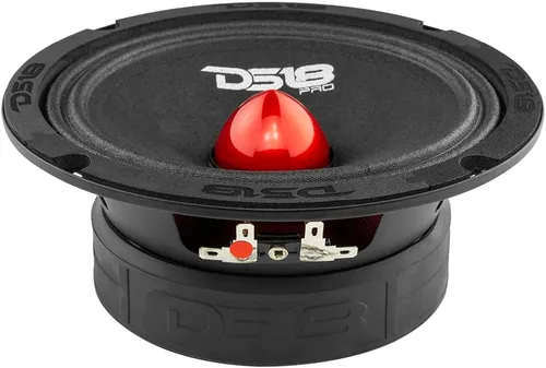 Miniatura 5 de DS18 PRO-GM6.4B - Altavoz de 6.5 pulgadas, rango medio, bala de aluminio roja, 480 W máximo, 140 W RMS, 4 ohmios, altavoces de puerta de audio