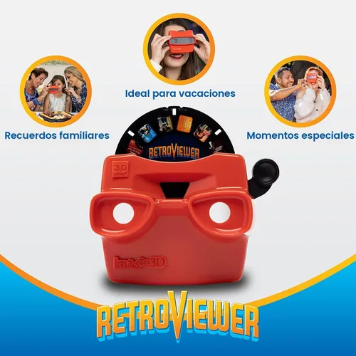 Miniatura 2 de IMAGE3D Retrovisor personalizado con carrete Reel Plus RetroViewer - para niños y adultos, juguetes clásicos, visor de diapositivas, retro, vintage