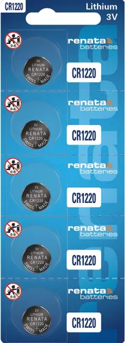 Miniatura 11 de Renata CR1220 Baterías – Batería de litio de 3 V 1220 (2 unidades)