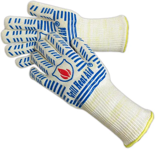 Miniatura 16 de Guantes de parrilla y barbacoa GRILL HEAT AID para asar y cocinar, Algodón