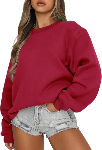 Miniatura 51 de EFAN Sudaderas de gran tamaño con cuello redondo Y2K para mujer, sudaderas con capucha para otoño, moda 2025, ropa para adolescentes y niñas, lindo