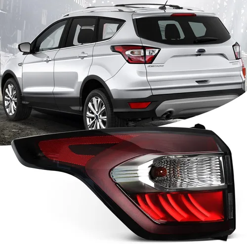 Miniatura 8 de FIONE Ensamble de luz trasera Compatible con Ford Escape 2017 2018 2019 Luz trasera de repuesto lámpara interior trasera lado del pasajero derecho