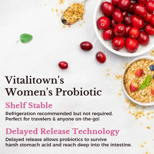 Miniatura 4 de Vitalitown Paquete de belleza interior y exterior para mujeres: 120 mil millones de probióticos UFC (30 cepas) + aceite de onagra 1300 mg, salud
