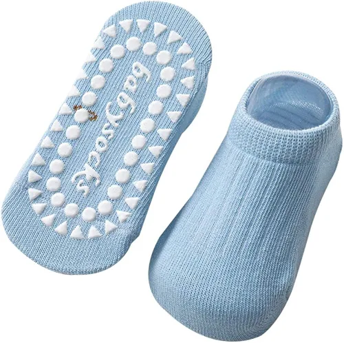 Miniatura 3 de Calcetines de algodón antideslizantes de corte bajo para niños y niñas