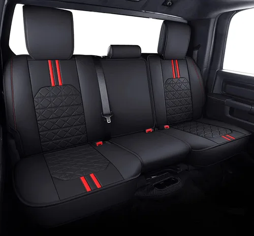 Miniatura 12 de YIERTAI - Fundas de asiento para Dodge RAM, camionetas 2009-2025 2026, 1500/2500/3500HD, Set completo, solo para asientos delanteros, de doble 2