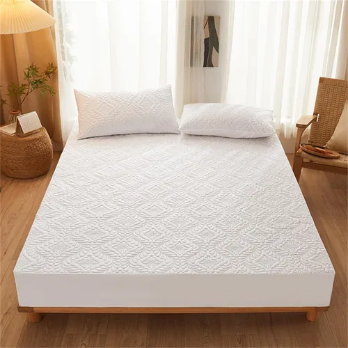 Miniatura 13 de Protector de colchón impermeable, transpirable, suave, para colchón de 6 a 18 pulgadas, funda de colchón lavable sin ruido para dormitorio, hotel