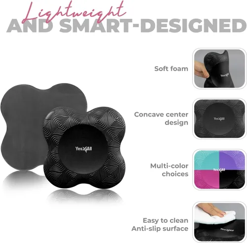 Miniatura 3 de Yes4All 2 rodilleras de yoga extra gruesas, almohadillas de yoga para ejercicio de pilates, almohadillas de 13/16 pulgadas para rodillas y coderas