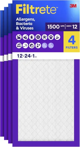 Miniatura 12 de Filtrete 12x12x1, filtro para caldera, aire acondicionado, MPR 1500, vida saludable, ultra alérgeno, paquete de 2 unidades, 2004-4PK