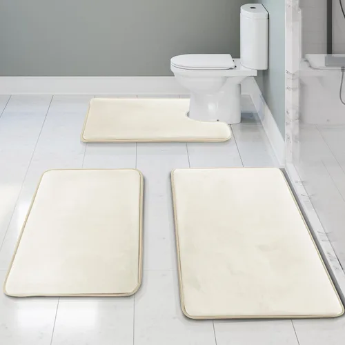 Miniatura 131 de Clara Clark tapete para baño, regadera o tina, de gomaespuma, negro, antiderrapante Azul claro
