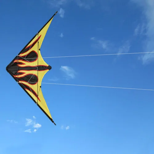 Miniatura 5 de HENGDA KITE - Cometa de rima estelar mejorada de 48 pulgadas, cometa de acrobacias de doble línea para niños y adultos, deportes al aire libre