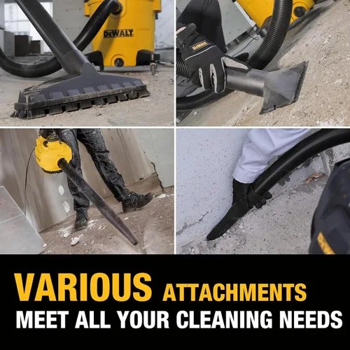 Miniatura 5 de DEWALT Aspiradora de taller húmeda y seca con soplador de hojas desmontable, aspiradora de taller húmeda y seca de 12 galones con bolsa