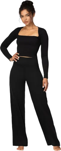 Miniatura 6 de Sunzel Pantalones de yoga acampanados para mujer con pierna ancha y cintura alta, control de abdomen, pantalones de corte de bota