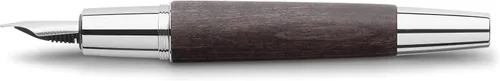 Miniatura 2 de Faber-Castell e-motion - Pluma estilográfica, madera y cromo negro, tamaño mediano Madera de pera negra