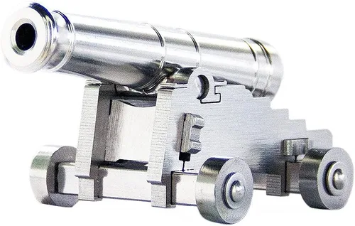 Miniatura 2 de zonzxcv Z-ONE - Mini cañón de acero inoxidable, modelo famoso naval del siglo XIX y cañones Napoleón hechos a mano altamente coleccionables